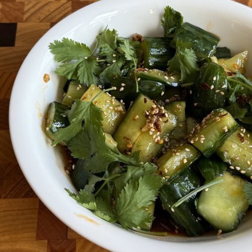 Cucumber Salad Recipe - Completed dish