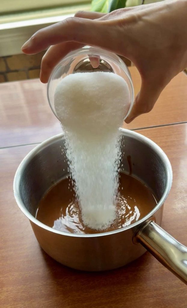 sugar added to glaze for The Best Char Siu Pork (Red BBQ Pork) recipe by Sam Low