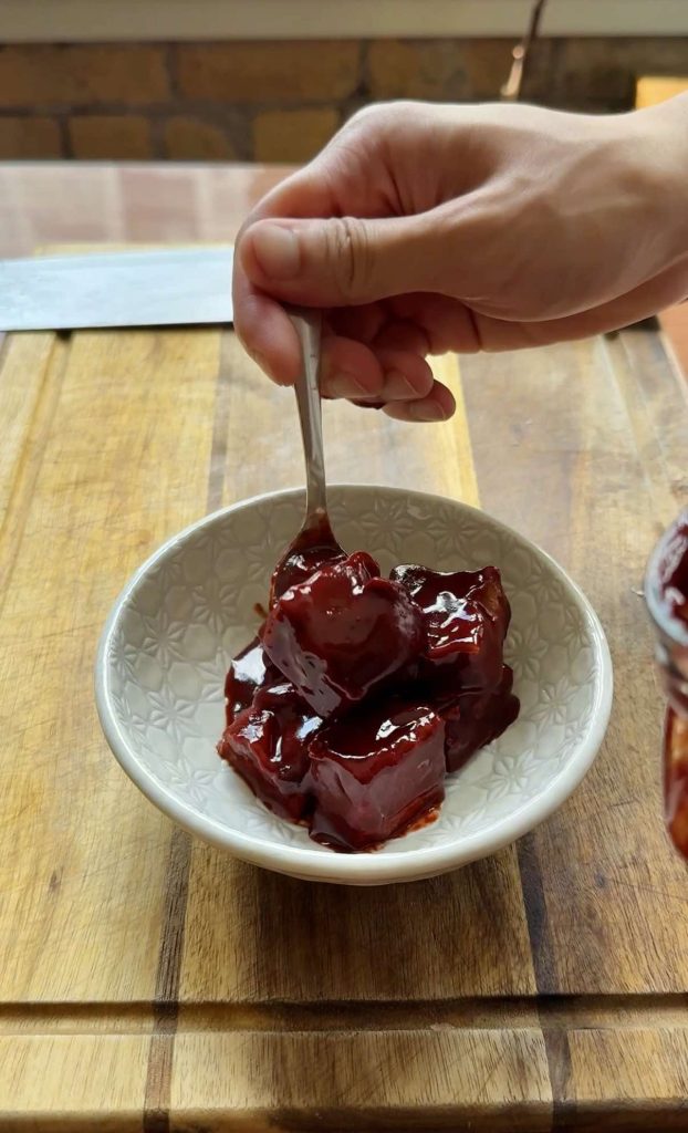 cubes of red fermented beancurd for The Best Char Siu Pork (Red BBQ Pork) recipe by Sam Low